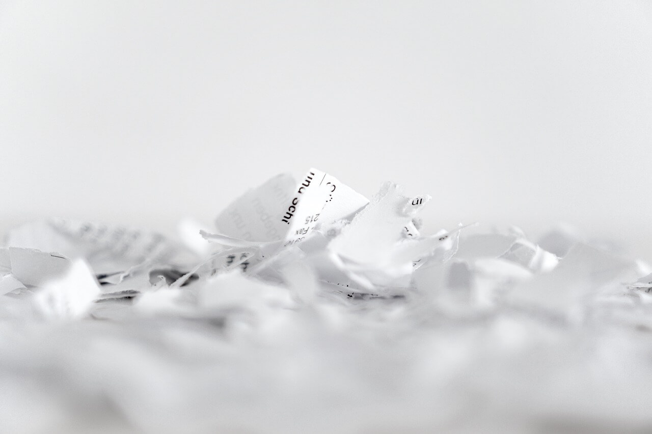 paper shredder flakes recycling 1392749